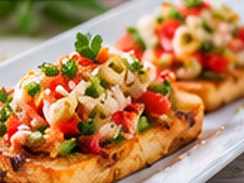 Tartines créoles au chiquetaille